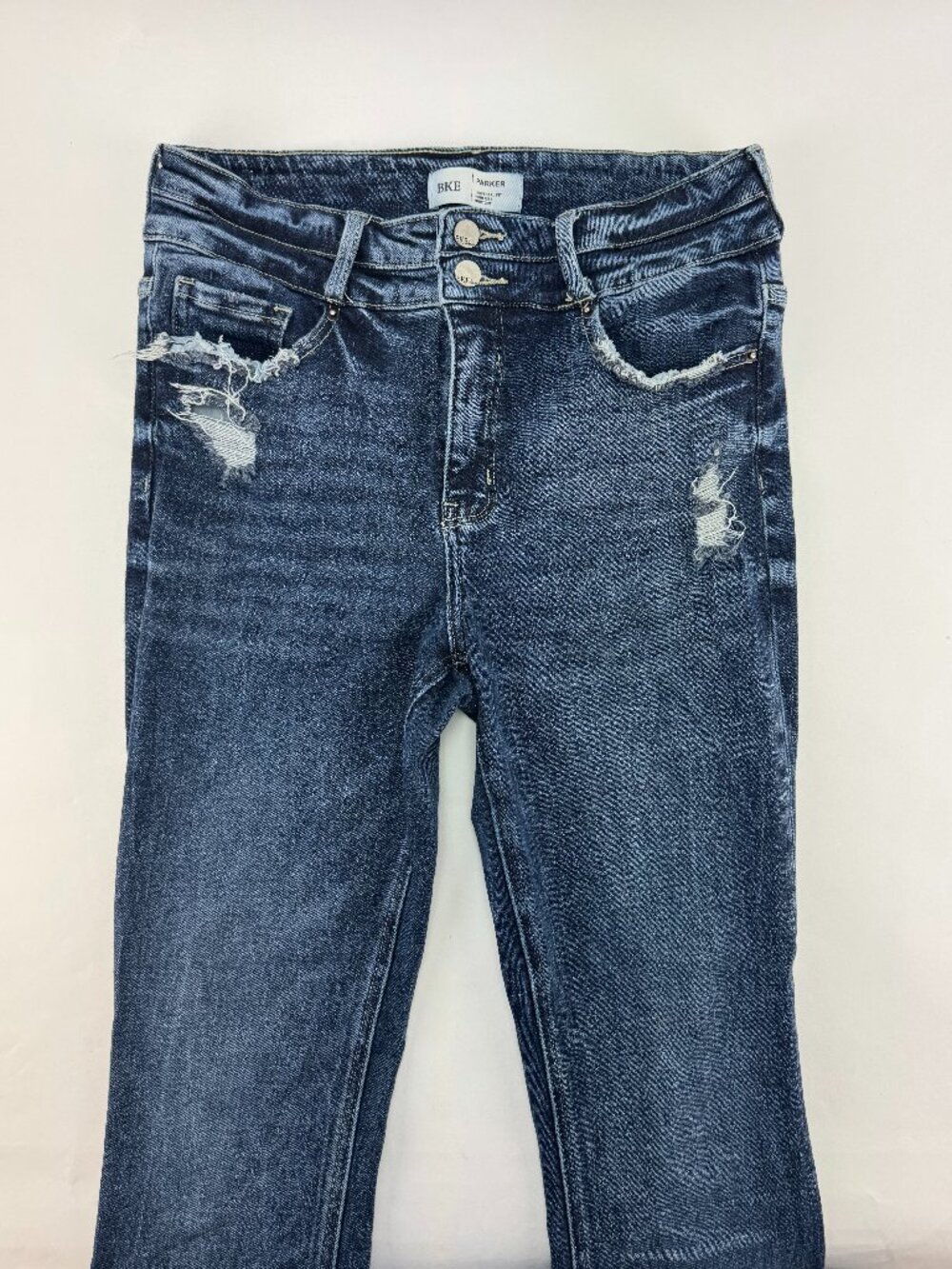 BKE Parker High Rise Bootcut Distressed Jeans Size 29x34 Stretch